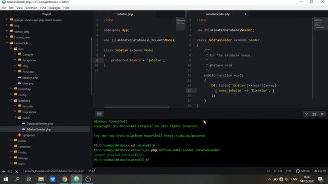 6. Fitur Laravel (4. Seeder) Laravel 5.6 смотреть онлайн
