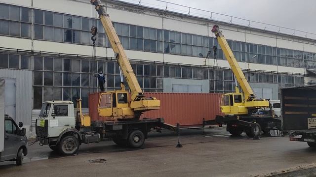 Выгрузка негабаритного груза автокранами смотреть онлайн