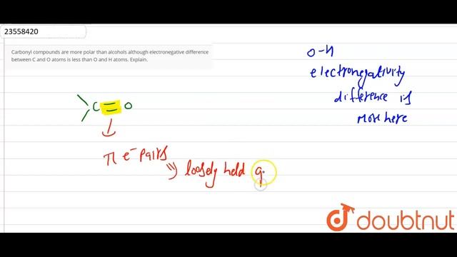 Carbonyl compounds are more polar than alcohols although electronegative difference смотреть онлайн