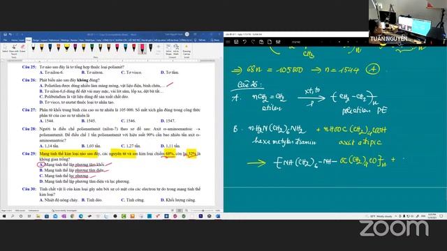 ĐỀ ÔN TẬP HK1 - HÓA 12 - ĐỀ SỐ 1 - TIẾP THEO смотреть онлайн