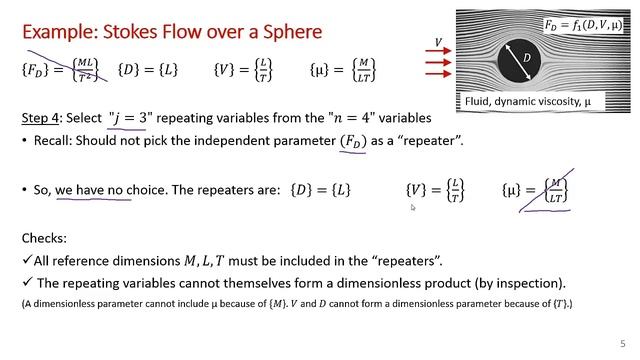 Solved Problem: Buckingham Pi Theorem (Stokes' Flow) Dimensional Analysis смотреть онлайн
