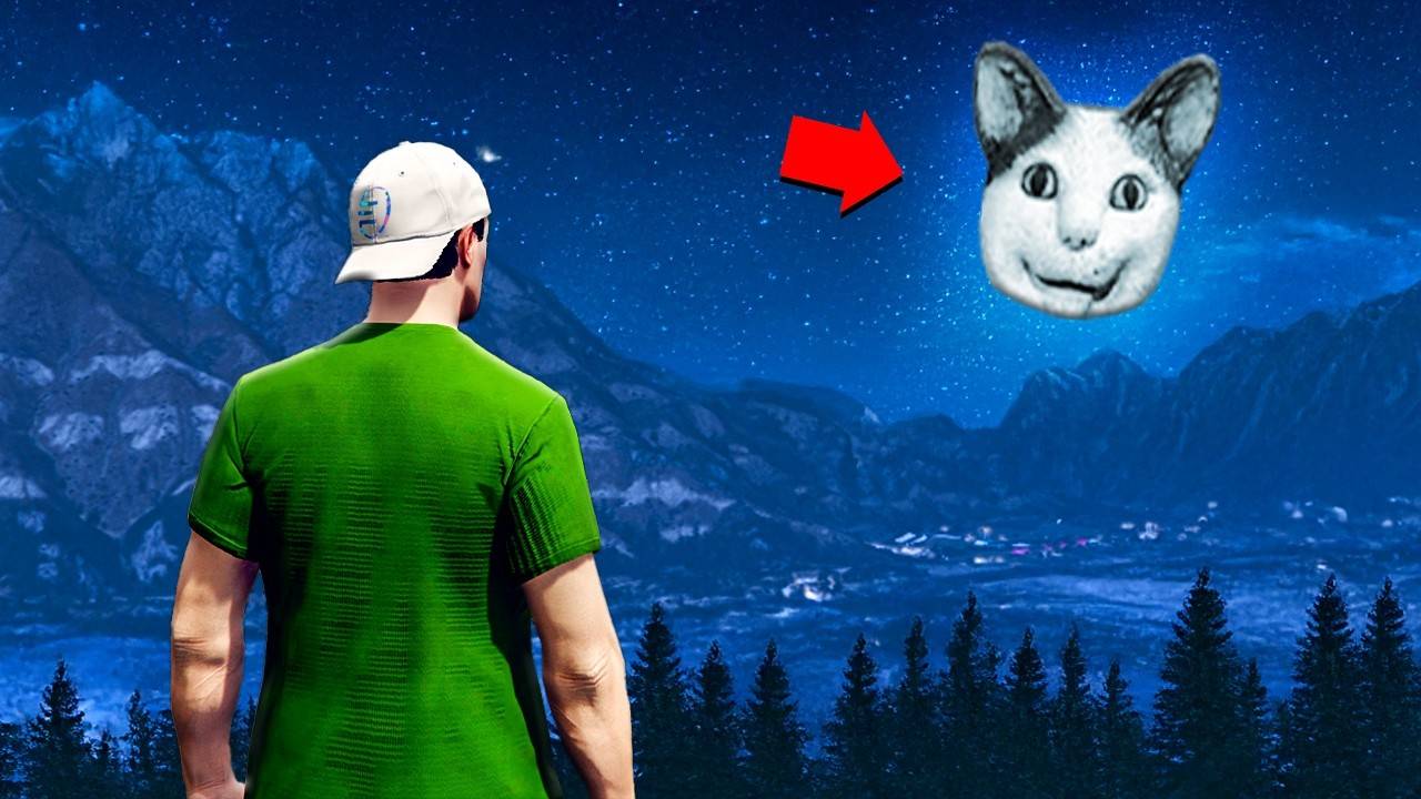 ЛУНА БУ ИСПУГАЛСЯ НЕ БОЙСЯ СЛЕДИТ ЗА МНОЙ в ГТА 5! Страшный Мем Кот в GTA 5 смотреть онлайн