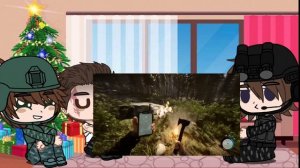 Реакция персонажей "2 мужика и всё не оч" на Валеру Гостера