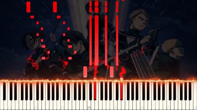 Attack on Titan Season 4 Opening – My War – [Piano Tutorial] – (Synthesia) смотреть онлайн