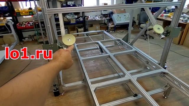 ЧПУ станок ФРП-20М для резки порлона абразивной струной. смотреть онлайн