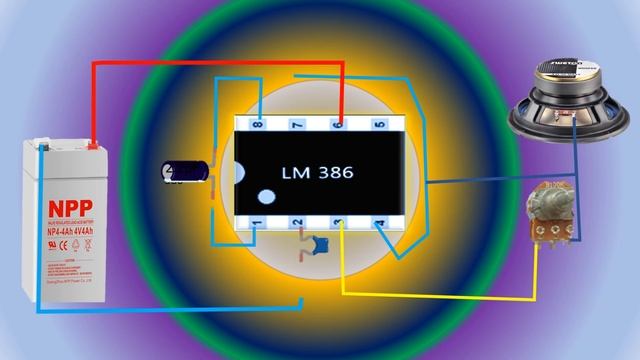 4k LM386 Audio Amplifier Circuit