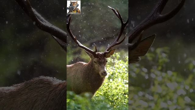 Enchanting Red Deer in Snowy Slow Motion #reddeer #slowmotion #winterwonderland смотреть онлайн