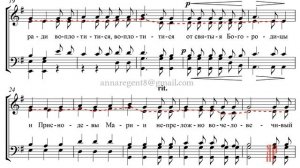 Единородный Сыне, муз. П.Чеснокова - Альтовая партия