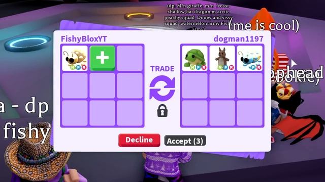 Trading NEON GOLDEN LADYBUG in a RICH ADOPT ME SERVER! смотреть онлайн