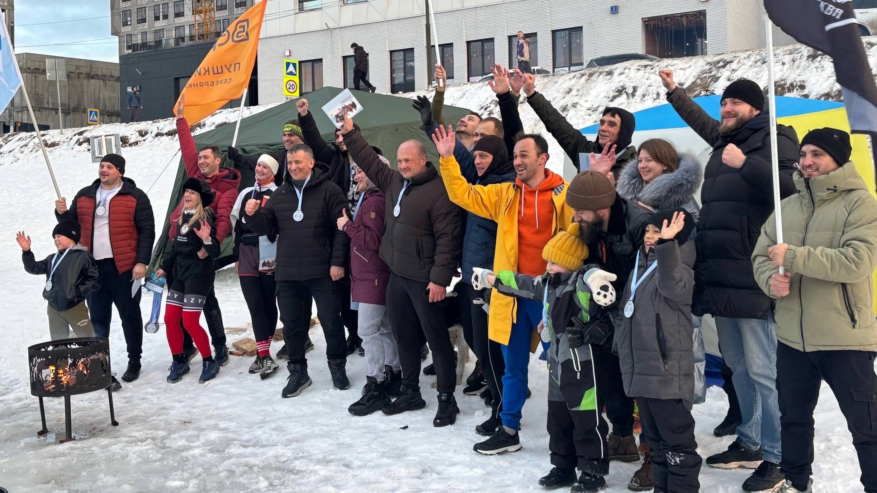 В Пушкино прошла Общероссийская акция "Закаленная Россия - Сильная страна" смотреть онлайн