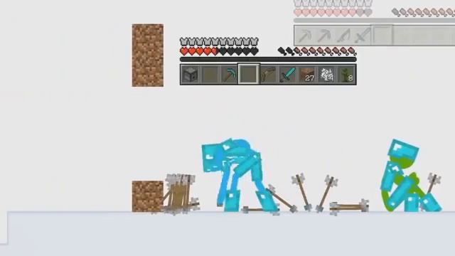 стикманы vs майнкрафт смотреть онлайн