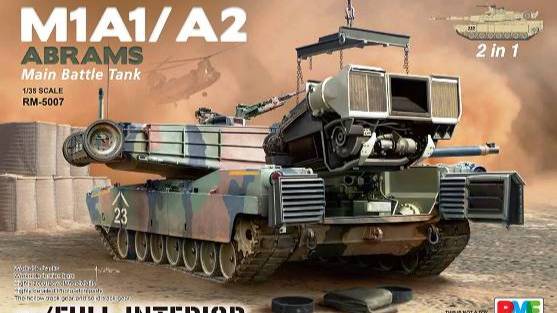 Распаковка Rye Field Model 1 35 RM-5007 M1A1 A2 Abrams W Full Interior