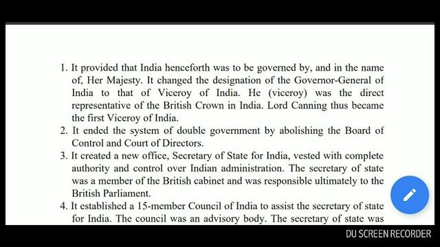INDIAN POLITY GOVERNMENT OF INDIA ACT 1858 смотреть онлайн