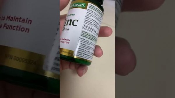 Nature’s Bounty Chelated Zinc 50 MG 💊