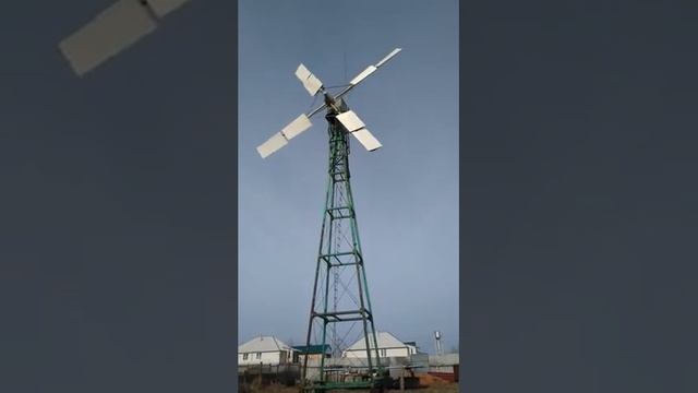 Ветроэлектростанция в Большесолдатском. Конструктор инденер Пётр Тимофеев.mp4 смотреть онлайн