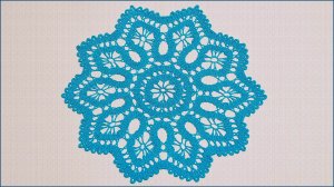 Салфетка брюггским кружевом. Салфетка крючком. Часть 1.