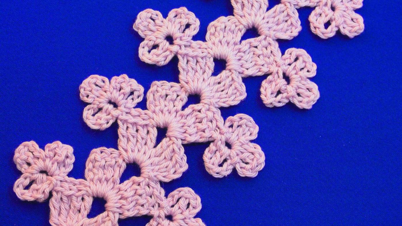 ПРОСТОЕ кружево крючком для отделки.Ленточное кружево вязание для начинающих*ribbon crochet Урок 68 смотреть онлайн