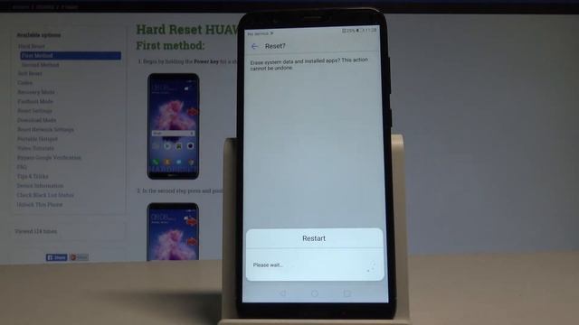 How To Hard Reset HUAWEI P Smart - Wipe Data / Factory Reset |HardReset.Info