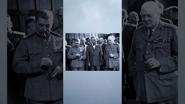 The last meeting of the Big Three, Truman and Churchill at the Potsdam Conference, Germany, 1945. смотреть онлайн