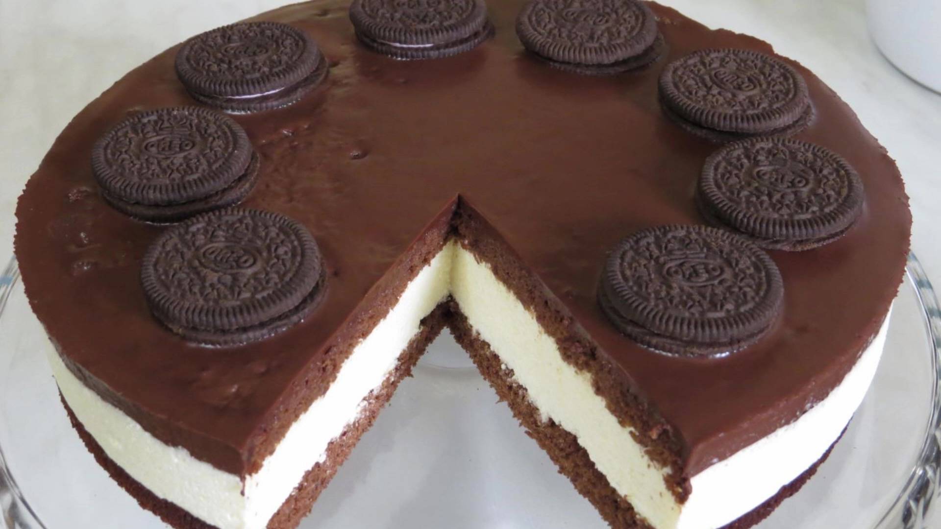 ШОКОЛАДНЫЙ НОВОГОДНИЙ Торт ОРЕО! НЕЖНЕЕ ЧЕМ САМОЕ ВКУСНОЕ МОРОЖЕНОЕ ТАЕТ во РТУ! смотреть онлайн