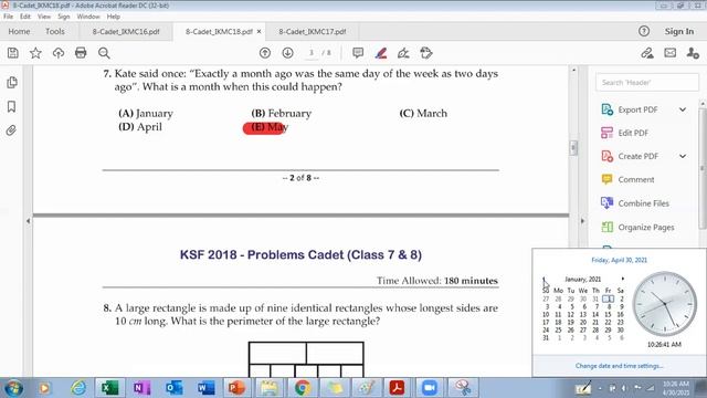 IKMC | Preparation | 2018 task | Q6 - Q10 | Grade 7 and 8 смотреть онлайн