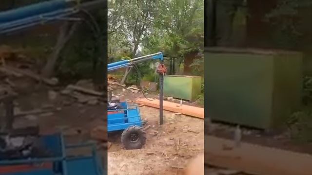 Самый лучший день. Закрутили 13 свай за 3 часа. смотреть онлайн