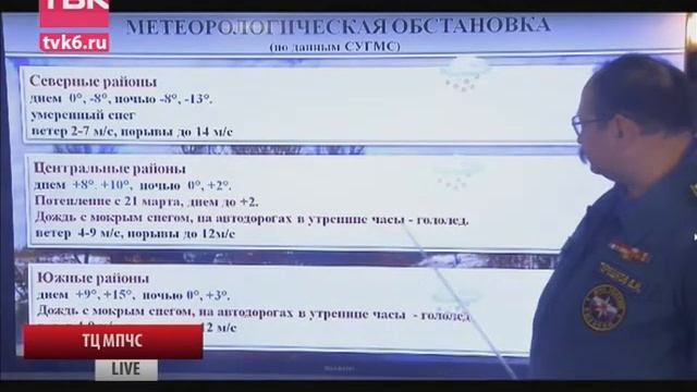 Прогнозы МЧС на неделю с 23 по 29 марта. смотреть онлайн
