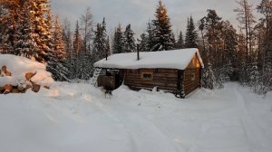 Отдых в Сибирской тайге в зимовье с банькой.