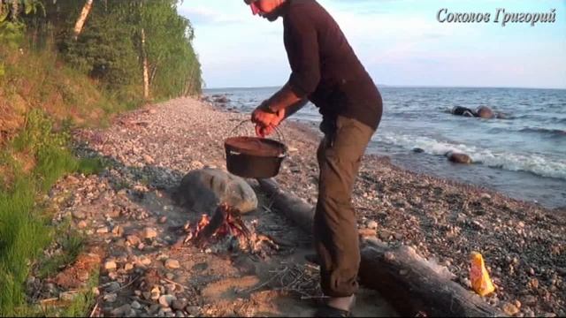 Как на природе испечь хлеб в казане.