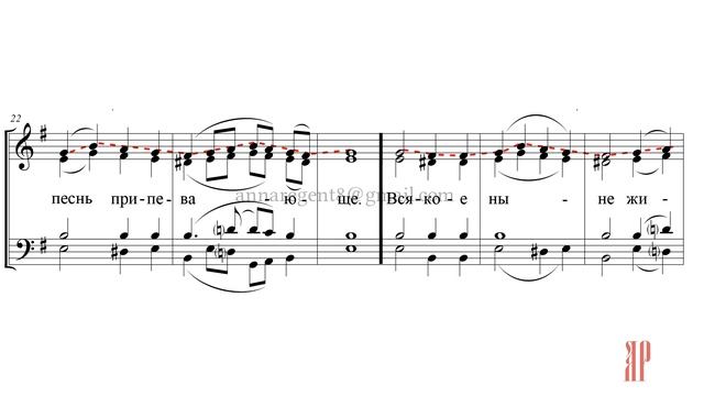ХЕРУВИМСКАЯ ПЕСНЬ️СПАС ПОД БЕРЕЗАМИ - Сопрановая партия