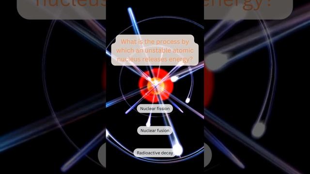 What is the process by which an unstable atomic nucleus releases energy смотреть онлайн