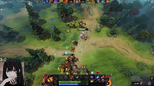 Дота 2, поднимаем птс на 3ей позиции смотреть онлайн