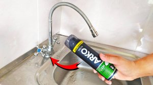 ОТЛИЧНОЕ РЕШЕНИЕ, чтобы ОТЧИСТИТЬ СМЕСИТЕЛЬ и МОЙКУ на ВАШЕЙ КУХНЕ!