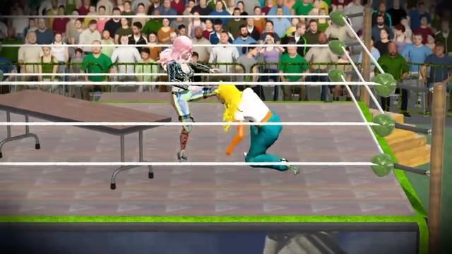 WWE 2K17 - Coco Bandicoot VS Quinn Young (New Custom Arena) смотреть онлайн