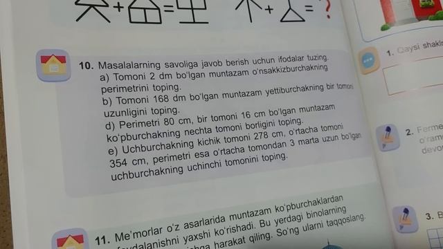 3~sinf Matematika 64~dars
