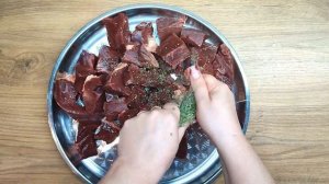 Шашлык из говяжьего сердца