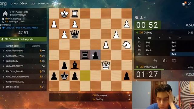 $1,200 Dolar ödüllü Turnuvada Oynuyoruz! Lichess.org