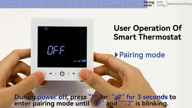 How to operate and pair the desktop type RF smart Thermostat смотреть онлайн