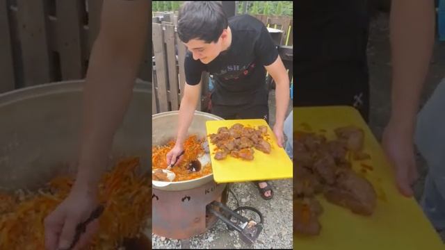 Свадебная подача ферганского плова смотреть онлайн