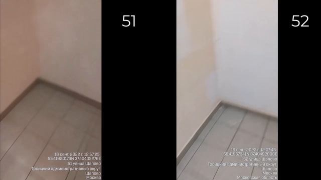 Сравнение дома №51 и дома №52. смотреть онлайн