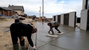 Брашированный фактурный бетон