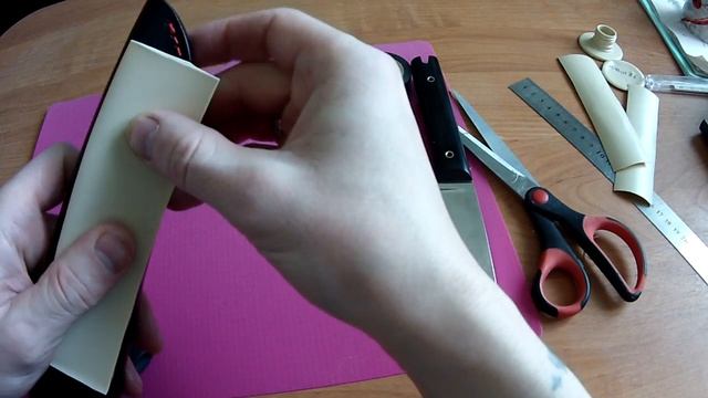 Делаем пластиковый вкладыш в кожаные ножны. смотреть онлайн