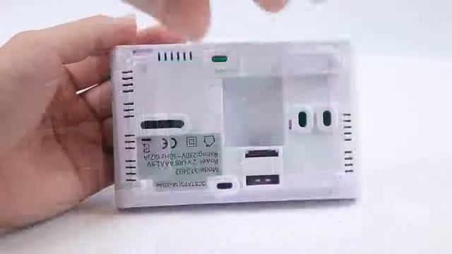 ABS OEM ODM Blue LCD Screen RF Digital Room Thermostat Heating and Cooling смотреть онлайн