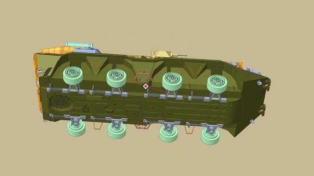 БТР-82А 3D 1:43 смотреть онлайн