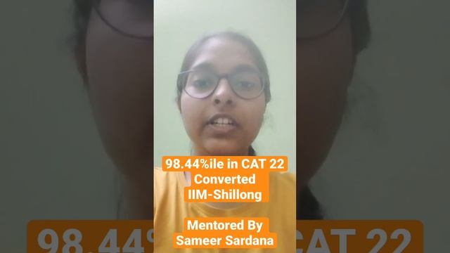 Khushi Bhansal Converted IIM-Shillong || 98.44 percentile in CAT 2022 смотреть онлайн