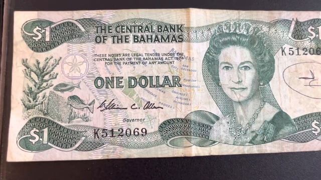 How much is a 1984 central bank of Bahamas one dollar bill worth in circulated condition смотреть онлайн