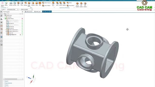 Siemens NX Modeling Tutorials #21 | How to use Shell Command (NX 1953 version) смотреть онлайн