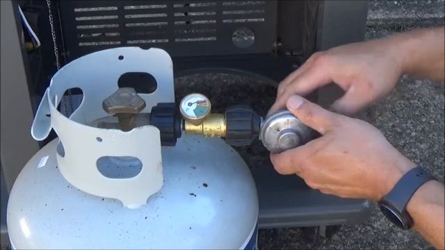 How to install a propane tank pressure gauge on a gas grill смотреть онлайн