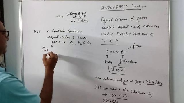 AVOGADRO'S LAW | JEE/NEET/CLASS-11
