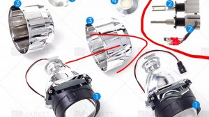 Led лампы h1 в биксеноновые линзы